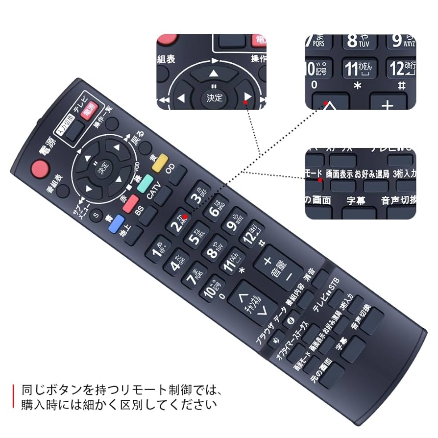 リモコンです Amazon | テレビリモコン N2QAYB000317 for パナソニック CATV